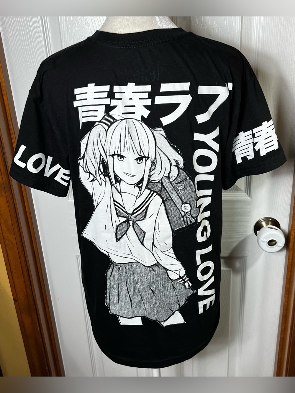 Weekend Warrior Graphic Tee Top T Shirt Anime Black/White Women’s M (Men’s S)